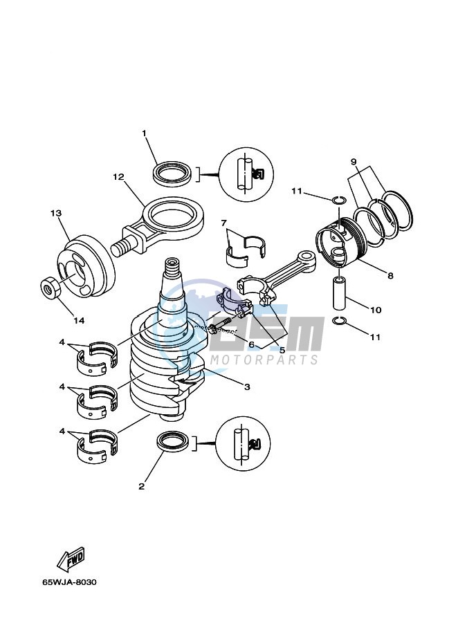 CRANKSHAFT--PISTON