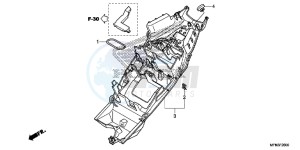 CB1000RAD CB1000R ABS E drawing REAR FENDER