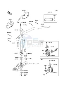 VN1700_VOYAGER_CUSTOM_ABS VN1700KDF GB XX (EU ME A(FRICA) drawing Handlebar