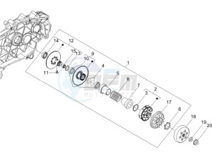 Runner 125 VX 4t Race e3 drawing Driven pulley