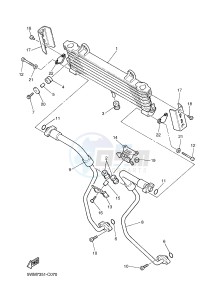 XJR1300C XJR 1300 (2PN4) drawing OIL COOLER