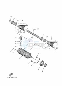 YXE850ENS YXE85WPLK (B8K8) drawing SHIFT CAM & FORK