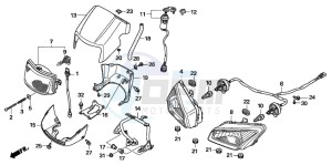 TRX500FE drawing HEADLIGHT