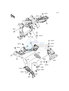 NINJA_250SL_ABS BX250BFSA XX (EU ME A(FRICA) drawing Rear Fender(s)