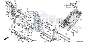 CB1000RE CB1000R E drawing FRAME BODY