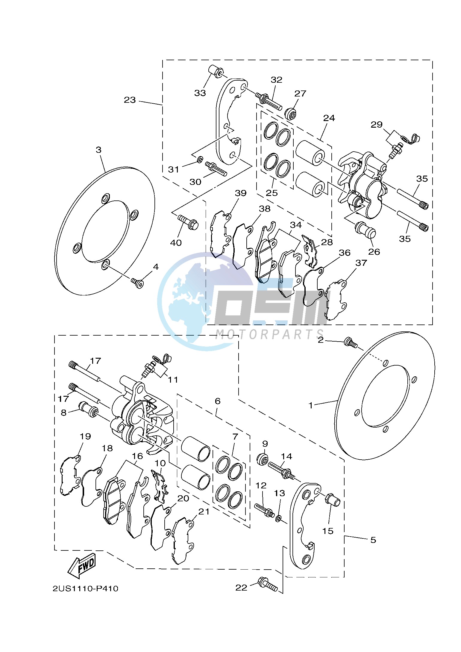 REAR BRAKE CALIPER