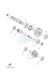 MW125 MW-125 TRICITY TRICITY 125 (2CM1 2CM5) drawing TRANSMISSION