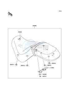 VN900 CLASSIC VN900BDF GB XX (EU ME A(FRICA) drawing Seat