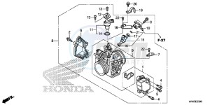 TRX500FM1E TRX500FM1 Europe Direct - (ED) drawing THROTTLE BODY