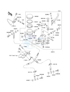 ZX 600 J [NINJA ZX-6R] (J1-J3) [NINJA ZX-6R] drawing FRONT MASTER CYLINDER