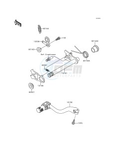 KX 250 K [KX250] (K2) [KX250] drawing GEAR CHANGE MECHANISM