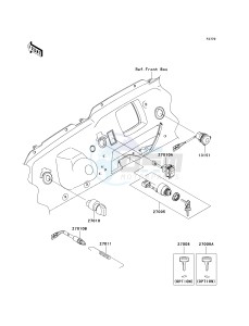 KRF 750 G [TERYX 750 FI 4X4] (G9F) G9F drawing IGNITION SWITCH