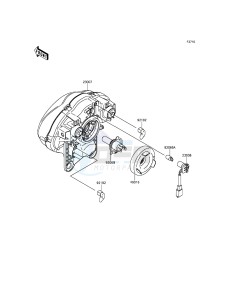 VULCAN_S EN650AFF XX (EU ME A(FRICA) drawing Headlight(s)