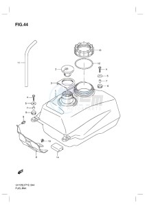 UH125 BURGMAN EU drawing FUEL TANK