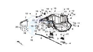 MAXSYM 600I ABS drawing HELMET BOX