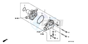 XL700VA9 France - (F / ABS CMF SPC) drawing WATER PUMP