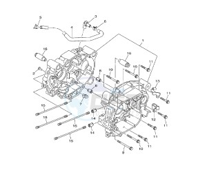 TT R 110 drawing CRANKCASE