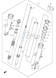 SV1000 (E2) drawing FRONT DAMPER (MODEL K3 K4)