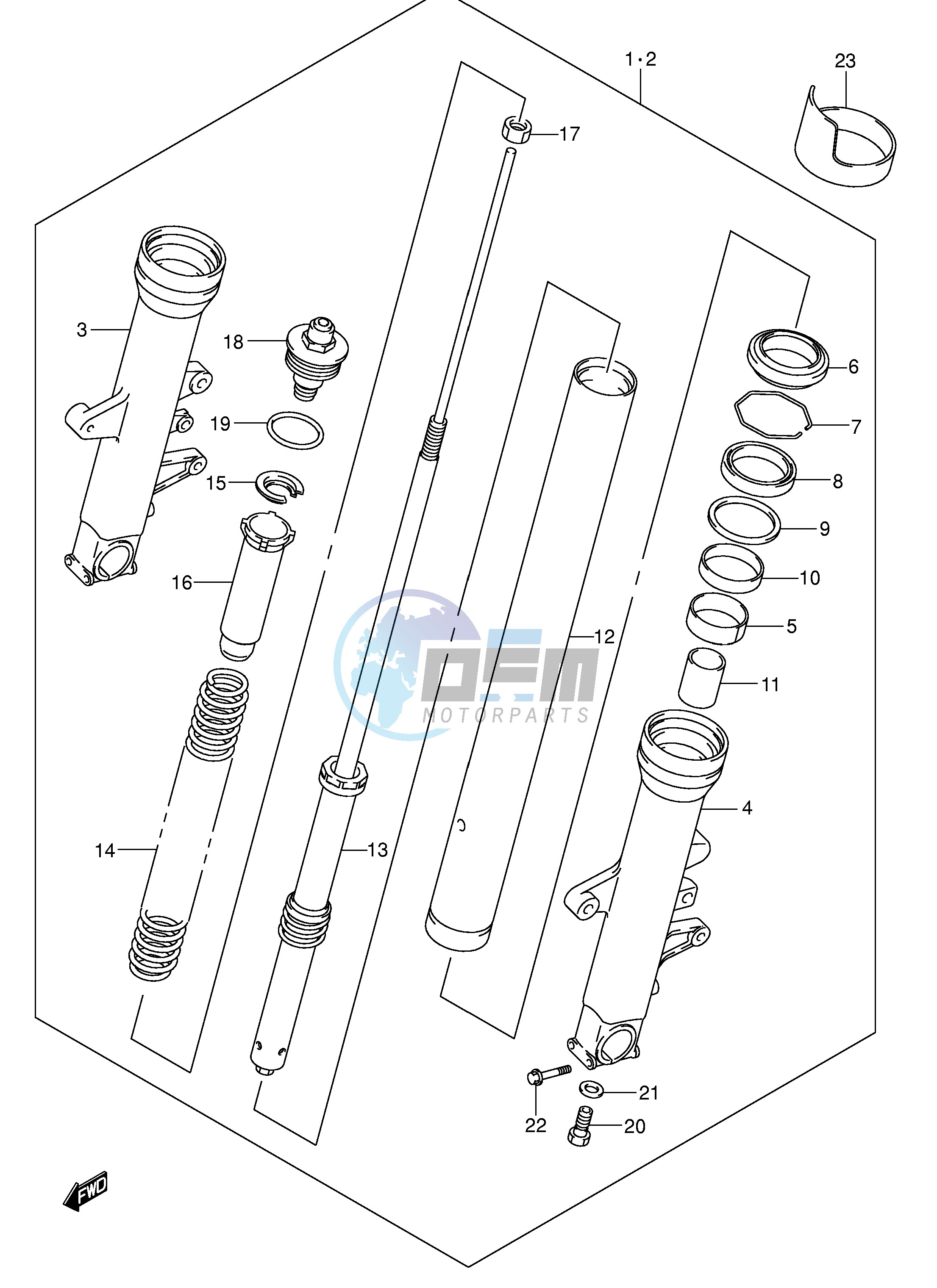 FRONT DAMPER (MODEL K3 K4)