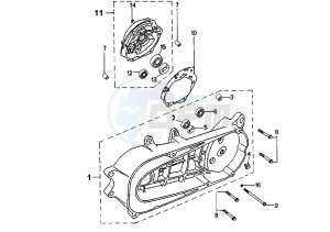 SCOOT ' ELEC - cc drawing CRANKCASE