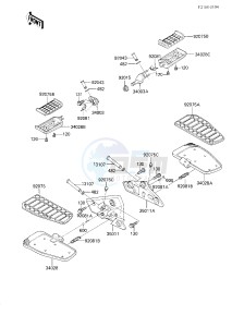 ZN 1300 A [VOYAGER] (A5-A6) [VOYAGER] drawing FOOTRESTS