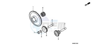 TRX250TMA U drawing STARTING GEAR