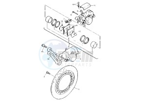 XJ S DIVERSION 900 drawing REAR BRAKE CALIPER