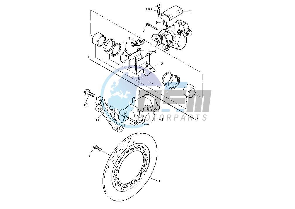 REAR BRAKE CALIPER