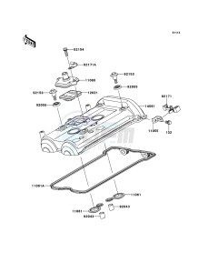 VERSYS_ABS KLE650DDF XX (EU ME A(FRICA) drawing Cylinder Head Cover