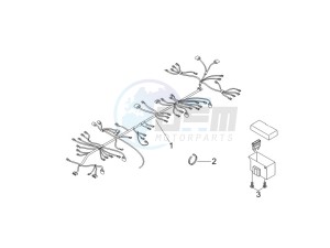 Liberty 125 4t Sport e3 (UK) UK drawing Main cable harness