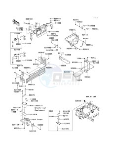 KAF 620 M [MULE 4010 4X4] (M9F) M9F drawing FRAME FITTINGS