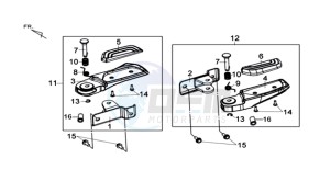 MAXSYM 400 I drawing FOOTREST L / R