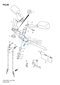 GSX1300R (E2) Hayabusa drawing HANDLEBAR