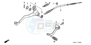 TRX90XE TRX90 Europe Direct - (ED) drawing PEDAL