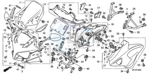 CBF1000S9 Europe Direct - (ED) drawing COWL