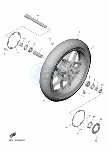 YZF1000W-B YZF-R1 (B3L9) drawing FRONT WHEEL