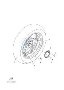 YP125RA X-MAX 125 ABS POLICE BELGIUM drawing REAR WHEEL & BRAKE SYSTEM