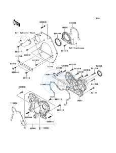 MULE_4010_DIESEL_4X4 KAF950FDF EU drawing Engine Cover(s)