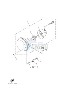 YXM700E YXM700PE MP 700 EPS (1XPC) drawing HEADLIGHT