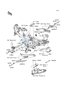 ER-6f EX650CBF GB XX (EU ME A(FRICA) drawing Frame Fittings