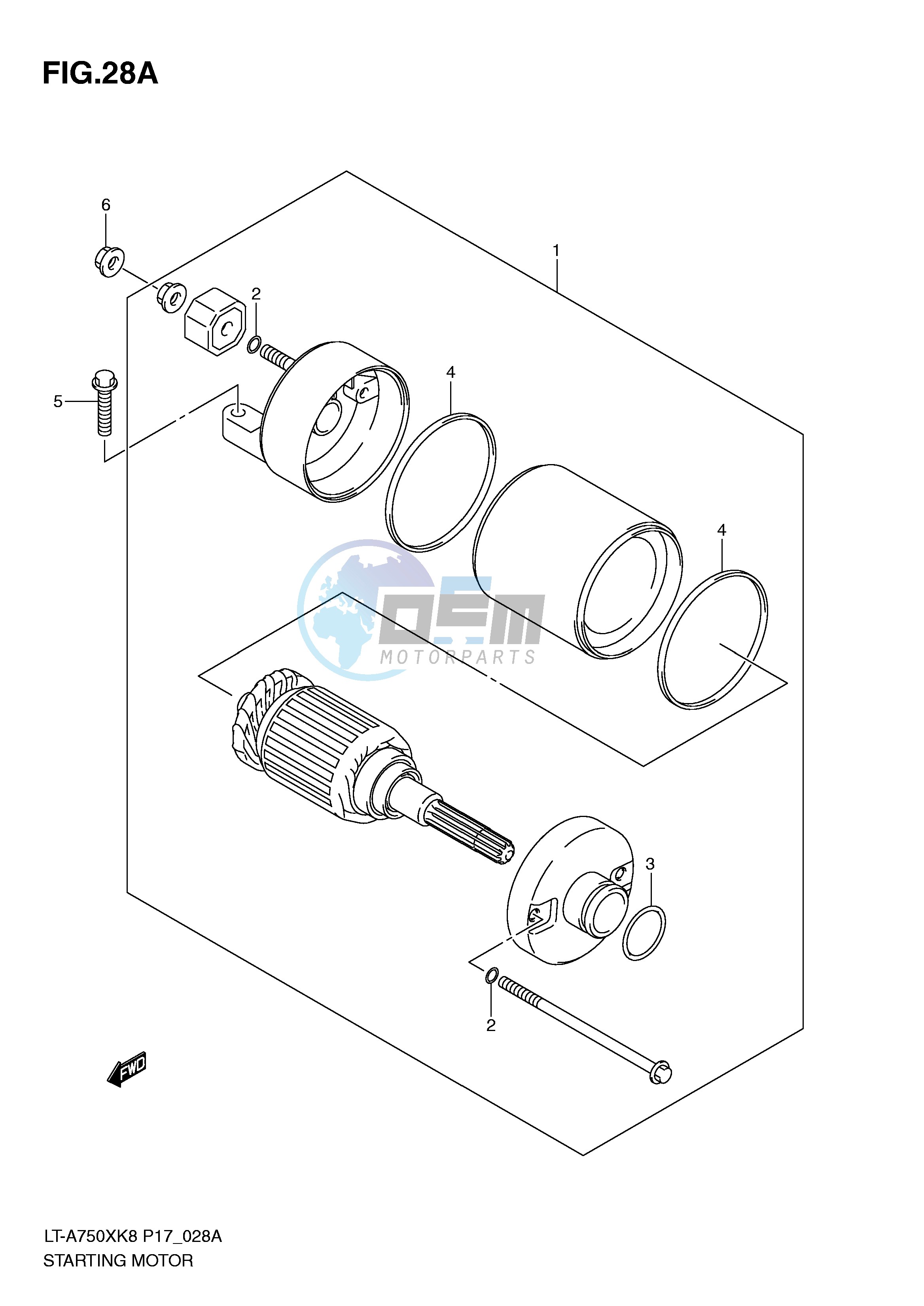 STARTING MOTOR (LT-A750XL0)