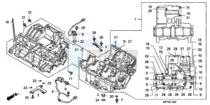 CB1300SA9 Europe Direct - (ED / ABS BCT MME TWO) drawing CRANKCASE