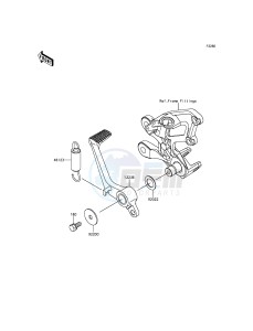 ZZR1400 ABS ZX1400FFF FR GB XX (EU ME A(FRICA) drawing Brake Pedal