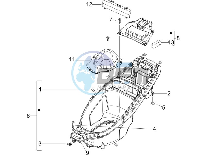 Helmet box - Undersaddle