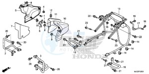 GL1800BG GOLDWING - F6B UK - (E) drawing ENGINE GUARD