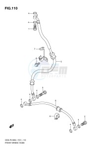 GSX-R1000 (E21) drawing FRONT BRAKE HOSE