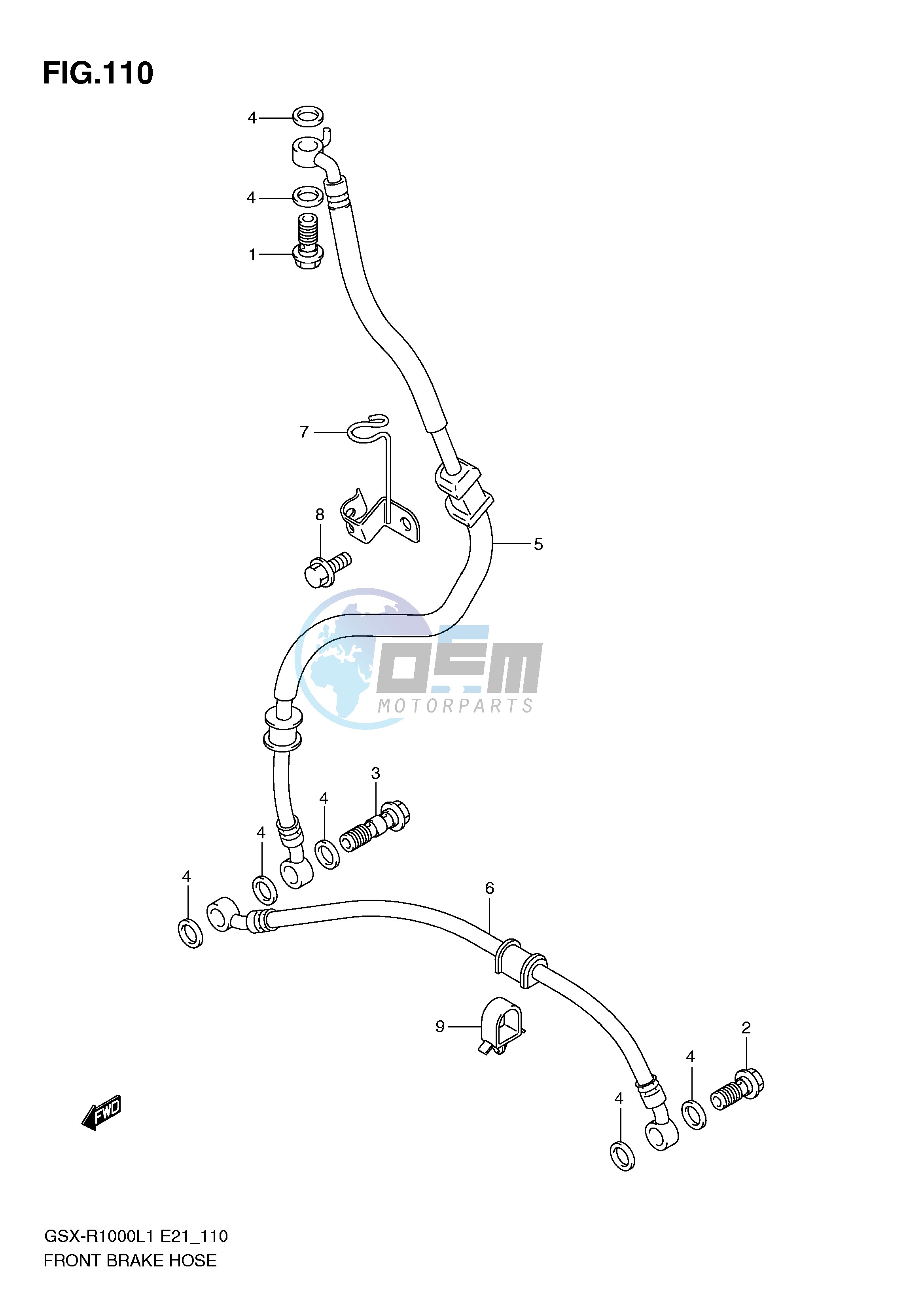 FRONT BRAKE HOSE