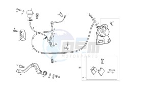 CROSS CITY - 125 CC 4T EU3 drawing REAR BRAKING SYSTEM