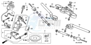 CBR1000RAA Korea - (KO / ABS) drawing HANDLE PIPE/TOP BRIDGE