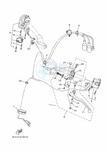 YZF320-A YZF-R3 (B2X9) drawing HANDLE SWITCH & LEVER